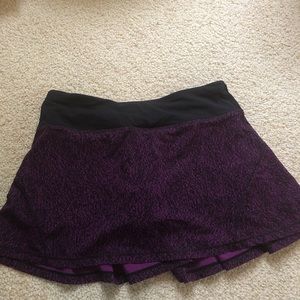 Purple Lululemon tennis skirt